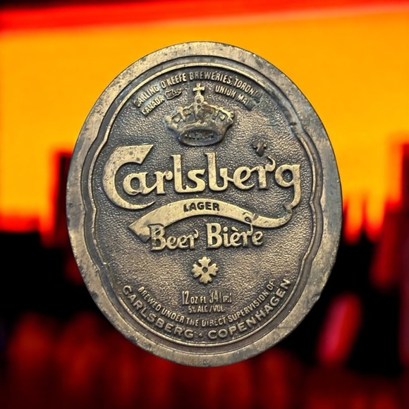 1978 Vintage Carlsberg Beer Belt Buckle/Bottle Opener. - Picture 2 of 11